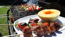 Brochettes Canard Miel