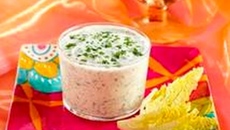 Crème de yaourt aux courgettes et au persil