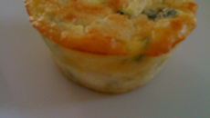 Soufflé de courgette au parmesan
