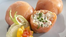 Roulés de saumon Temari ball & fromage frais