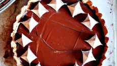 Tarte au chocolat façon 'Bounty'