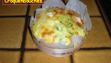 Quiches sans pâte au camembert et aux courgettes dans la boîte