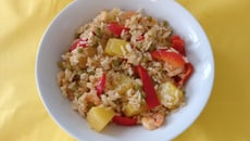 Riz sauté à l'ananas
