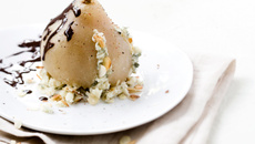 Poire Belle-Hélène au roquefort AOP Société Caves Baragnaudes