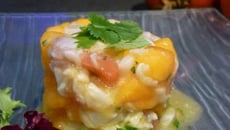 Tartare de daurade et kaki persimon