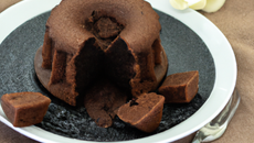 Cake fondant au chocolat noir