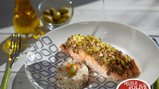Saumon en croûte d’olives de Nyons