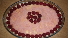 Tiramisu aux Framboises et biscuite rose de Reims