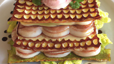 Mille-feuille de raie et andouille de Vire