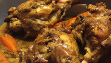 Cailles à la broche