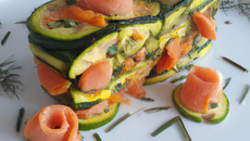 Terrine de courgettes au saumon fumé