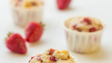 Muffins aux fraises à l'huile d'olive