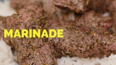 Marinade pour viandes à l'huile d'olive menthe tilleul et verveine