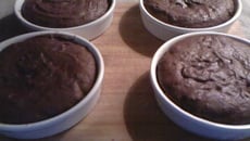 Fondant au chocolat à la crème fraîche