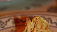 Aumônières de foie gras à l'effilochée de lard