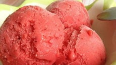 Sorbet à la fraise facile