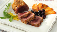 Mini-rôti d'agneau pané aux noisettes