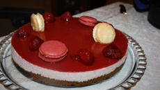 Bavarois aux fraises et speculoos