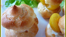 Chou à la mirabelle, fromage fondu