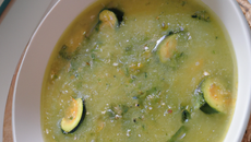 Soupe de courgettes économique