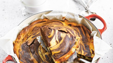 Cheesecake marbré au chocolat