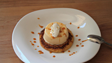 Parfait glacé au St Môret® et brioche perdue Harrys