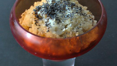 Risotto de mangue au lait de coco et pavot