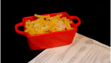 Gratin de pâtes au lait fermenté