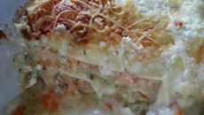 Lasagnes de saumon fumé en endives