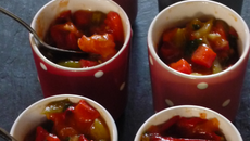 Verrine de salade mechouia