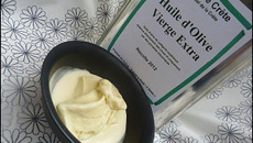 Glace à l'huile d'olive maison
