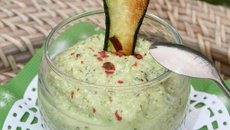 Mousse de courgettes à la moutarde verte