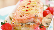 Rôti de Saumon farci aux céréales et amandes