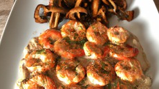 Aumonières de langoustines aux cèpes