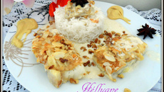 Pavés de cabillaud croustillant, sauce moutarde