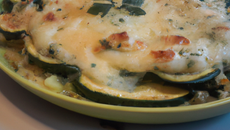 Gratin de courgettes en sauce