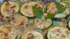 Gratin de courgettes au roquefort facile