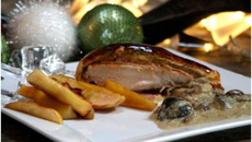 Feuilleté de poulet au foie gras