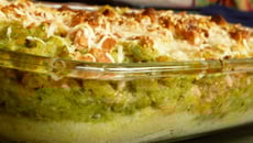 Gratin de légumes sur lit de semoule