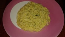 Spaghetti sauce courgette et chèvre