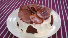 Moelleux choco-banane super déco