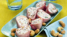 Maki de jambon aux noix de cajou et cacahuètes