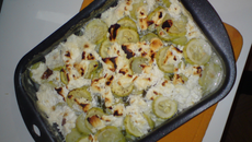 Gratin de courgettes au chèvre