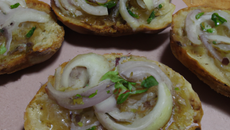 Tartines à l'oignon
