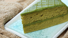 Gâteau au thé matcha