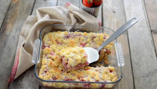 Carrés crémeux aux fraises