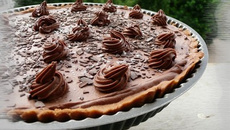 Tarte au chocolat au lait & caramel au beurre salé