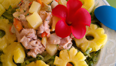 Salade de pâtes au thon et ananas