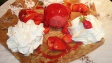 Crêpe fraise melba