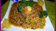 Rôti de porc flageolets